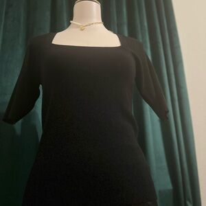 Elie Tahari Dark Gray Knit Top